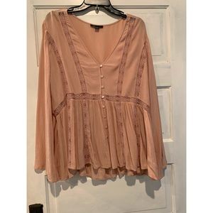 Pink AE Peasant Top!